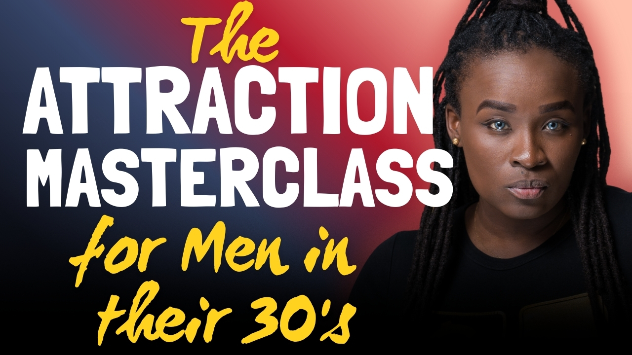 Jessica OS' face on the image with the words "The Attraction masterclass for men in their 30's"